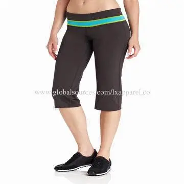 Running Capri, Made of 90% Nylon Supplex, 10% Lycra Materials