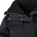 Jaqueta de lã preta cor de lã preta personalizada