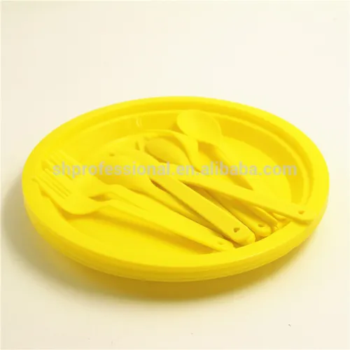 Plastic Picnic Dinnerware Set Picnic Dinnerware Three Set, High Quality