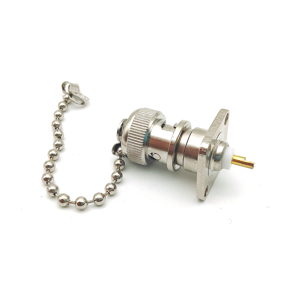 Metal BNC Protective Cover Dust Cap With Chain