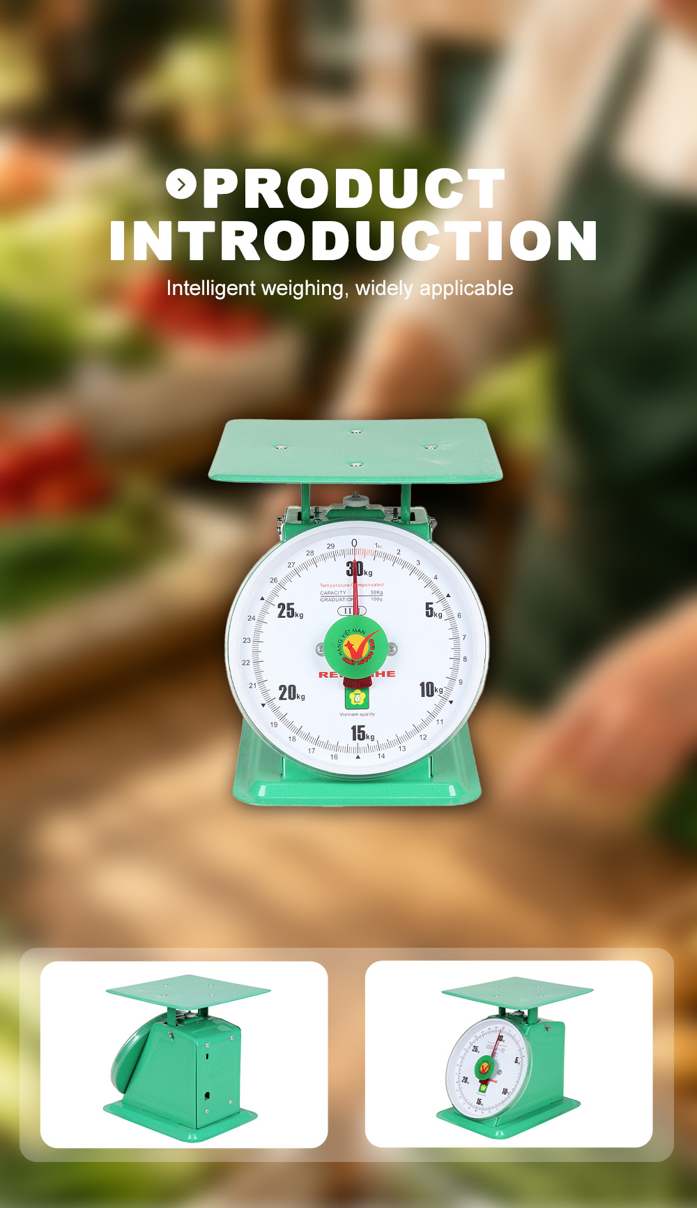 RH‑030 30Kg Mechanical Scale With Flat Metal Platform x