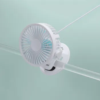 Electric PP Shell Mini Fan with Strong Airflow - Clip-On Fan for Home Use