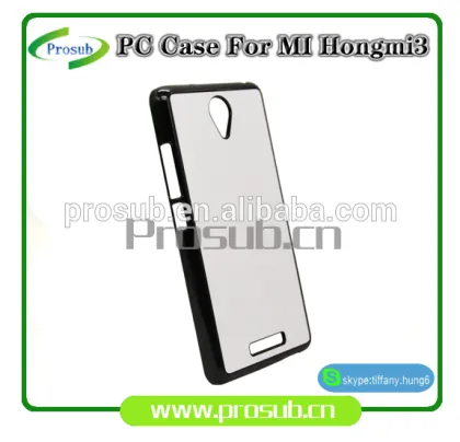sublimation heat transfer plastic blank diy cell phone case cover skin for SFP-redmi 3/ redmi note 2