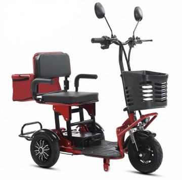 Foldable household electric tricycle