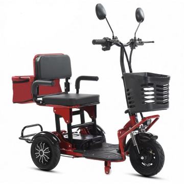 Foldable household electric tricycle