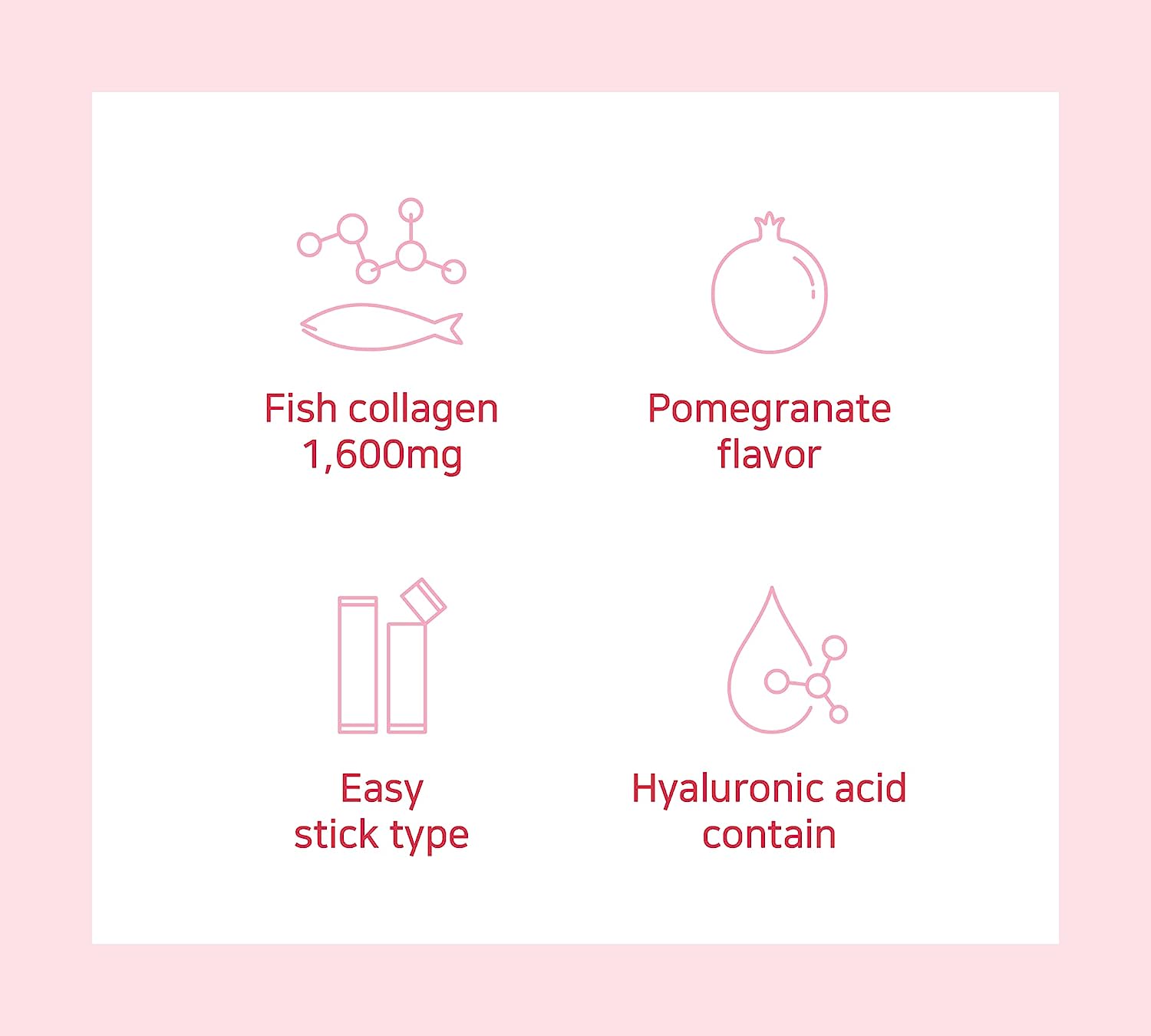 Private Label Collagen Skin Whitening Vegan Antioxidant Low Molecular Fish Collagen Supplement Pomegranate Collagen Jelly Stick