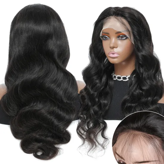 Wholesale Lacefront Wigs Cuticle Aligned Hair 10A 13*4 Body Wave Lace Front Wigs 100% Human Hair Brazilian 30 Inch Body Wave Wig