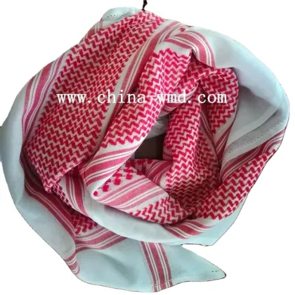 Harry Styles Inspired Red Shemagh Scarf - Cotton Taliban Arab Scarf 36x40, 40s/s