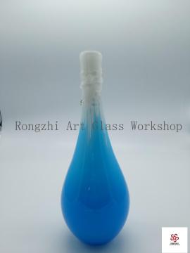 Blue Vial Glass Sculpture