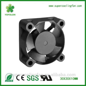 30x30x10mm 5V 12V brushless cooling fan, dc mini electric fan