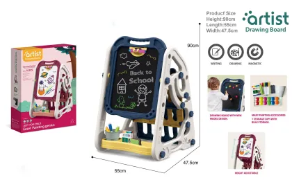 2024 Kids Montessori Educational Drawing Toys Set: Double-Sided Drawing Board