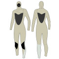 Seaskin Diving Twetsuits женский 5 -миллиметровый грудь с капюшоном на молнии