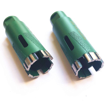 Diameter 35mm or 1-3/8 Inch Turbo Segment Diamond Core Drill Bits for Dry Drilling Granite and Hard Rock