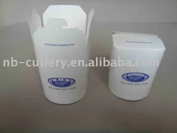 16oz round paper noodle box