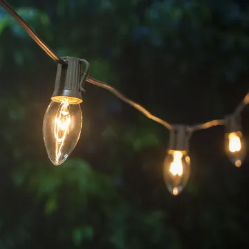 Christmas Incandescent Bulbs Weatherproof C9 Light String