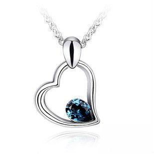 Classic lover story crystal necklace