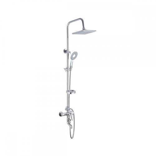 Bathroom 6 inch ABS plastic pressure rainfall shower sets