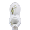 Duroplast Toilet Seat Soft Close in white-stone pattern