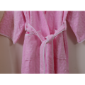 Kimono Collar 100% Cotton Terry Velour Bathrobe