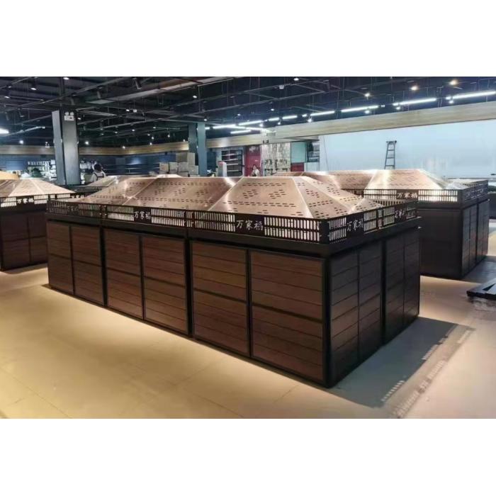 Floor Standing Vegetable and Fruit Shelves for Supermarket