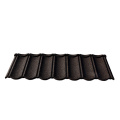 Colored metal roof tile with stone coated