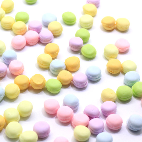 Εργοστάσιο σε χαμηλή τιμή Pastel Cute Mini Resin Macaroon Round Shape Candy Colours Flat Back Stiker for Slime Making Supplies DIY