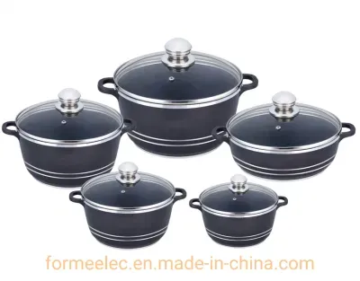 Aluminum Cookware Set Sauce Pan Casserole Set Fry Pan Double Frying Pan 23PCS Kitchenware Set