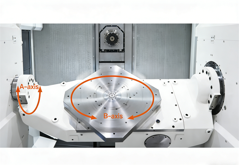 Large dual-axis rotary table