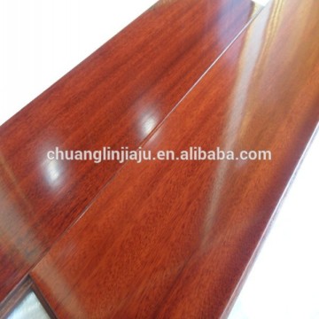interlocking Wood Floor Solid Iroko