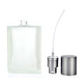 Square frosted glass perfume bottle with sliver sprayer
