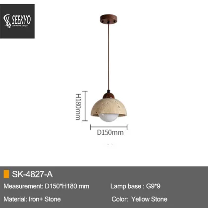 Glass Stone Pendant Lamps Glass Ball Modern Light