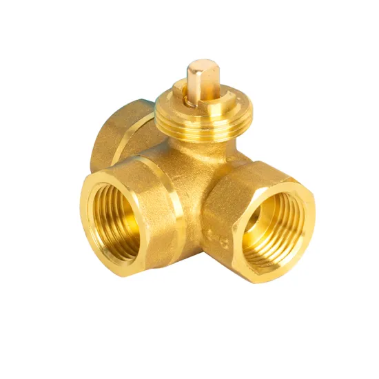 DN15-DN20 Brass Electric Ball Valve with NPT Threaded Connection: Large Diameter, Three-Channel Valve Body