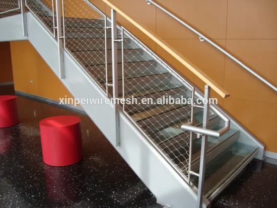 Steel X-Tend Woven Rope Mesh for Stair Balustrade (China manufacturer)