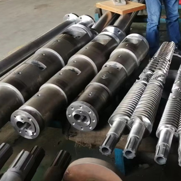 בורג אקסטרודר חרוטי צילינדר כפול