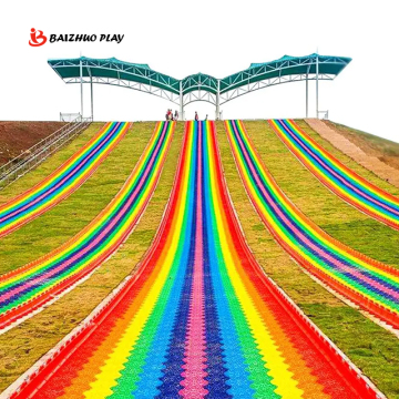 China Supplier: Outdoor Playground Equipment - Plastic Dry Ski, Snow Slip Slide, and Trampolines for Fun
