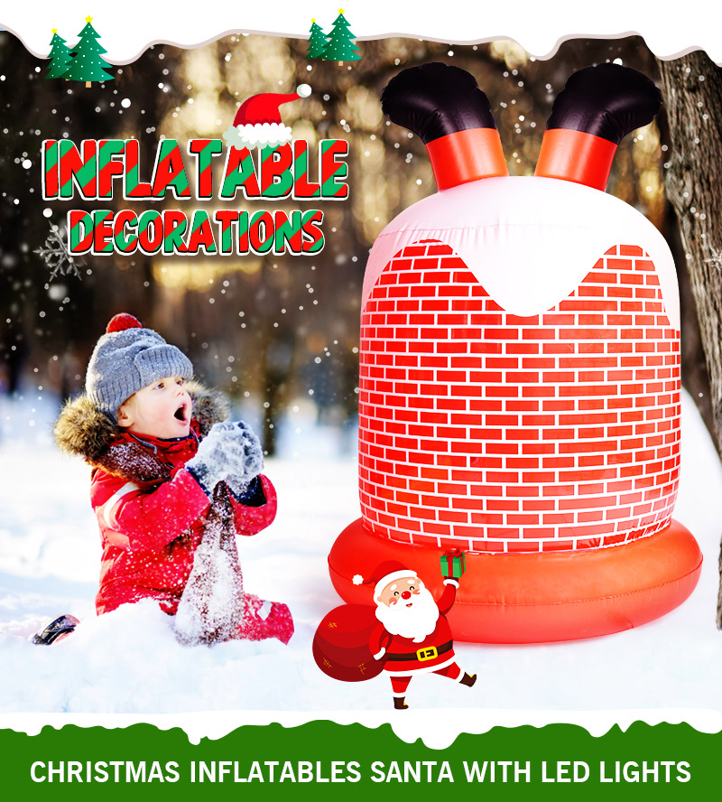 Customized Pvc Christmas Inflatable Decorations Christmas Inflatables Santa