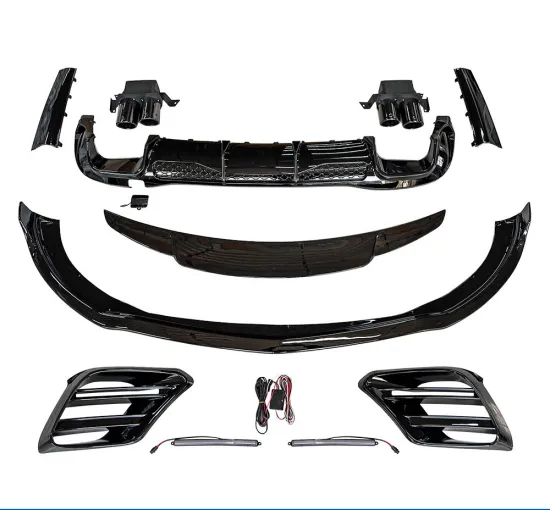 Black Series Bumper Refit and Full Body Kit Upgrade for 2014-2020 Mercedes-Benz S-Class W222, Inspired by S63 AMG