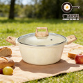 Деревянная суповая кастрюля с антипригарным покрытием из песка от Yunsamu