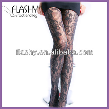 Ladies fashion fishnet flower floral sheer sparking sexy tights