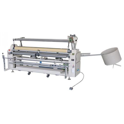 Machine d'enroulement de biais et de tissu vertical avec commande de bord