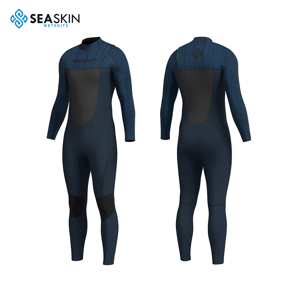 Seaskin 2023 New Arrival 4/3mm Zipperless Steamer Men Wetsuit