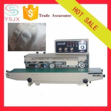 Food grade plastic bag sealing machine with ink roll coder