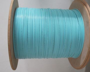 150n 3.0mm Bulk Fiber Optic Cable Mm Dx Om3 As Pigtails , Blue / Yellow