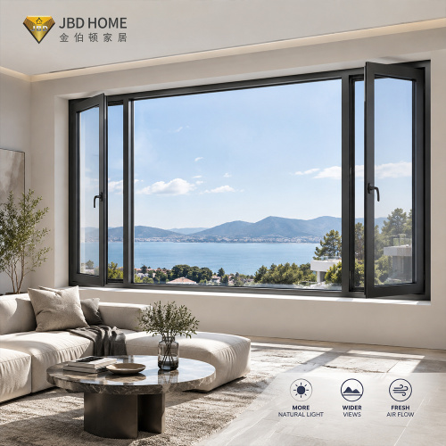نافذة مركبة من الألومنيوم ثابتة وبابية للمشاريع السكنية | JBDHOME