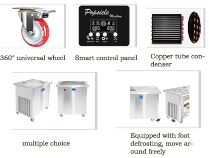 Commercial Frosty Rolled Ice Cream Machine