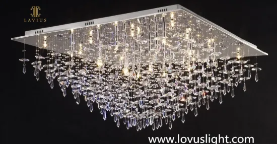 Water drop shape custom ceiling lamp chandelier Shopping mall project custom chandelier creative chandelier
