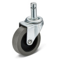 Medium Duty Black PU Caster with Total Brake