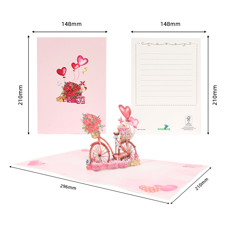 Valentine Card Size and Structure Details