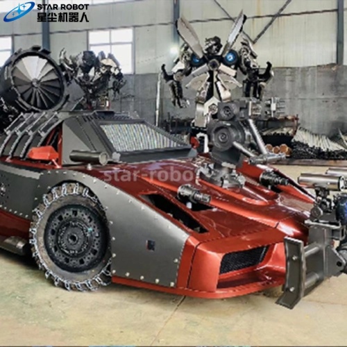 Model mobil transformator besi animatronik