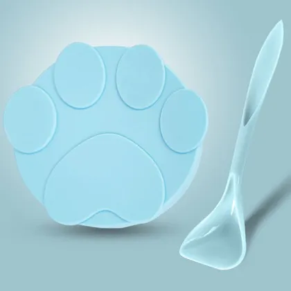 Pet Food Utensil Silicone Solid Color Pet Can